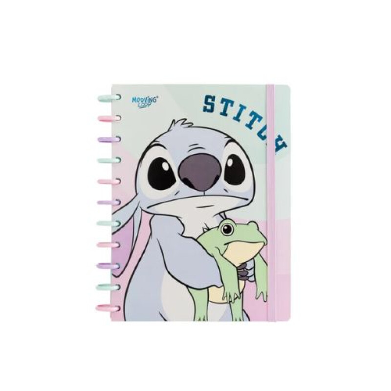 Cuaderno Mooving Loop Con Discos Stitch - Tamaño Carta Cuaderno Mooving Loop Con Discos Stitch - Tamaño Carta
