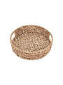BANDEJA REDONDA TEJIDA MARRON