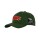 Gorro con Visera Pony con Liso con Logo Green/Red