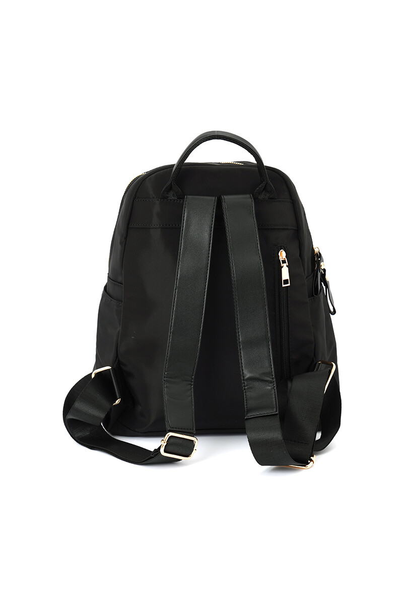 Mochila de nylon Negro