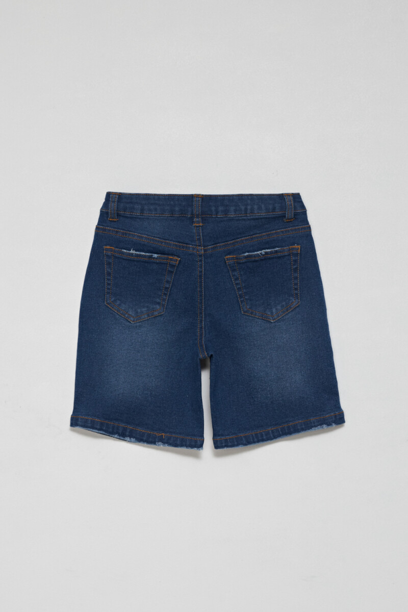 Bermuda de jean Azul Oscuro