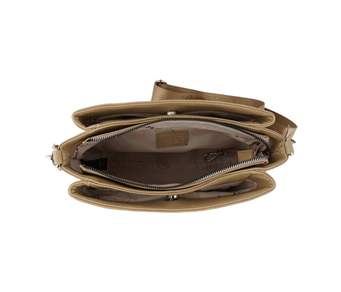 Cartera Las Oreiro Marrón Camel