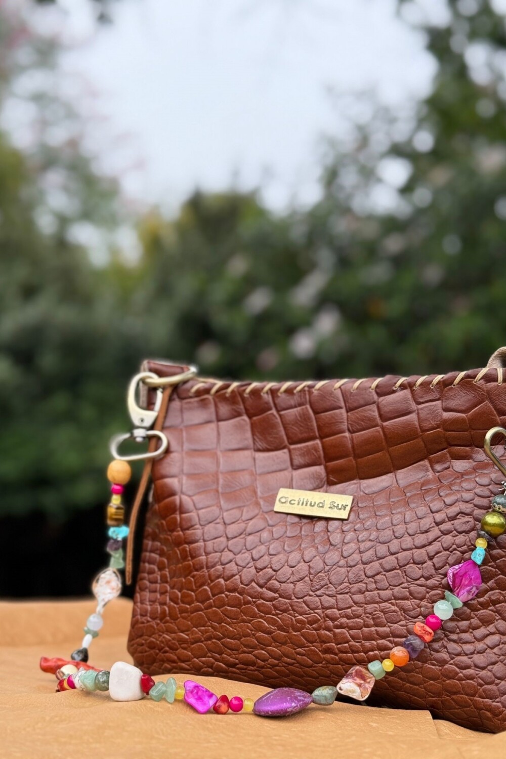 Multi Stone Bag Caramel