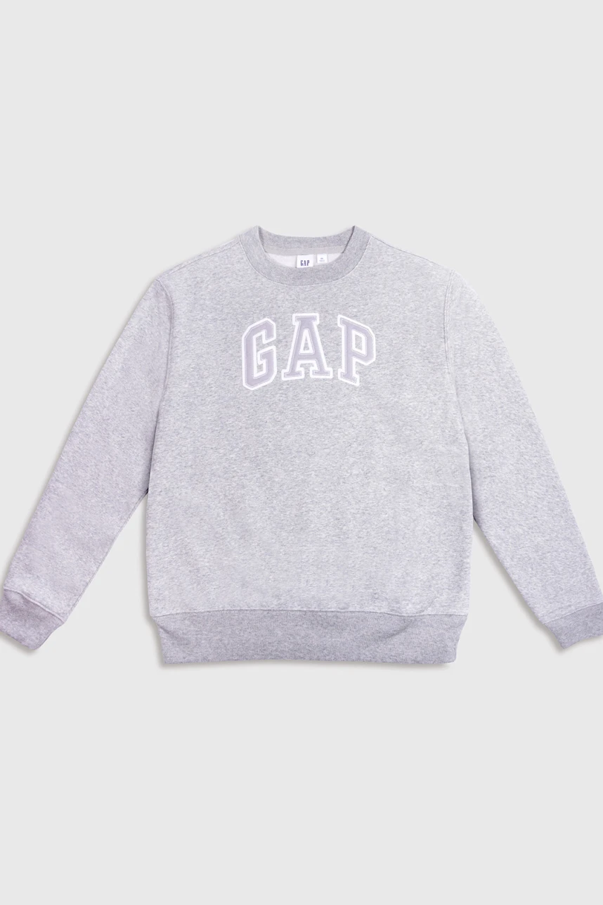 Buzo Deportivo Logo Mujer Lt Heather Grey V2