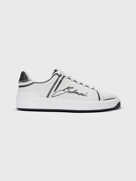 BALMAIN - SNEAKER B-COURT ESTAMPADOS Blanco