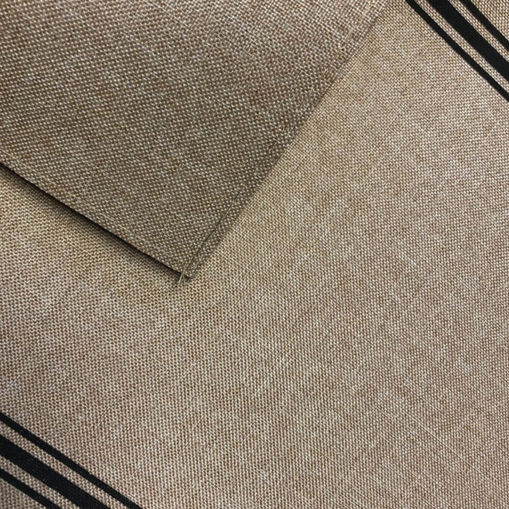Individual Lino Estampado - 30x45 Rayas Negras