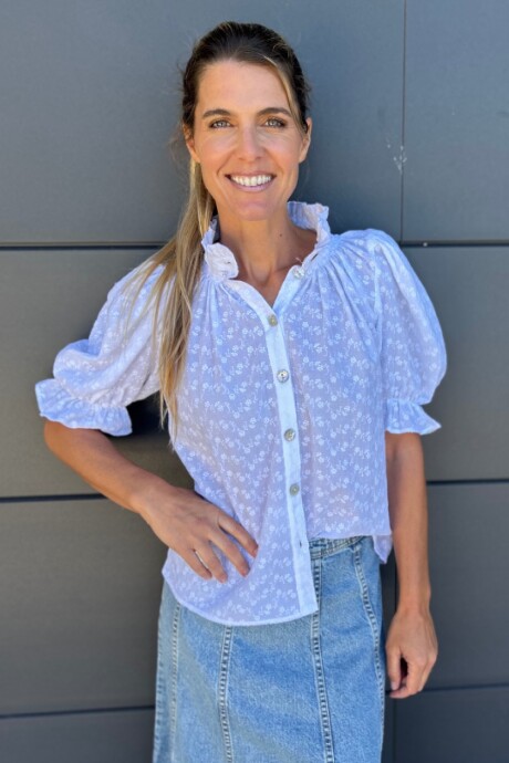 Camisa Daikiri Broderie Flor