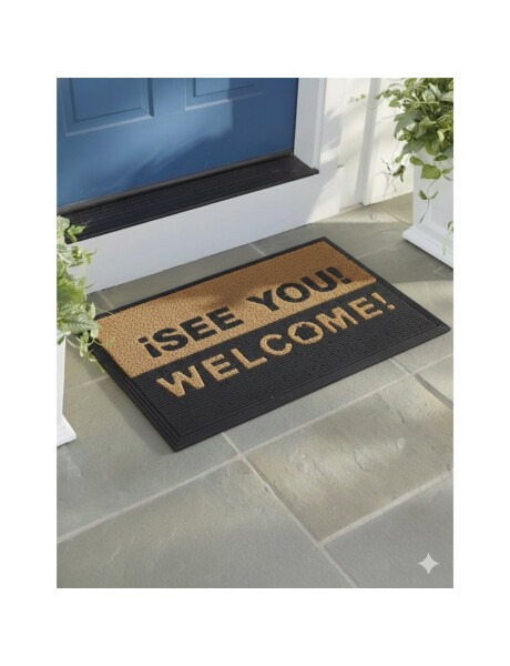 FELPUDO COCO/GOMA 40X60CM H.1CM WELCOME/SEE YOU FELPUDO COCO/GOMA 40X60CM H.1CM WELCOME/SEE YOU