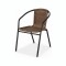 SILLA SIMIL RATTAN SC-037 Silla De Jardín Simil Rattan RUSTICO SC-037 Estructura De Acero - Marrón