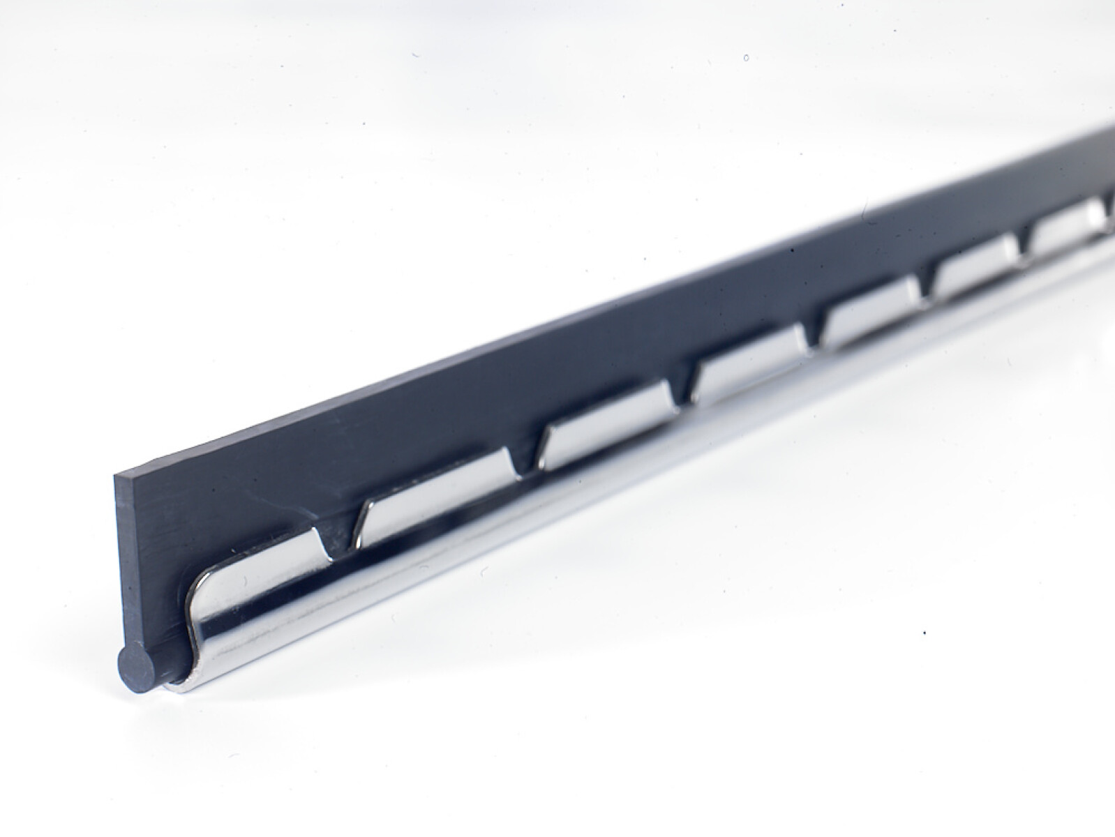 Riel y Goma Stainless - - 30 cm. 