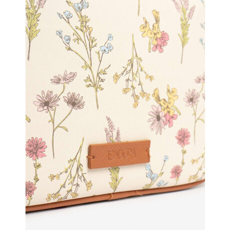 Bandolera Efecto Trenzada Estampado Flores