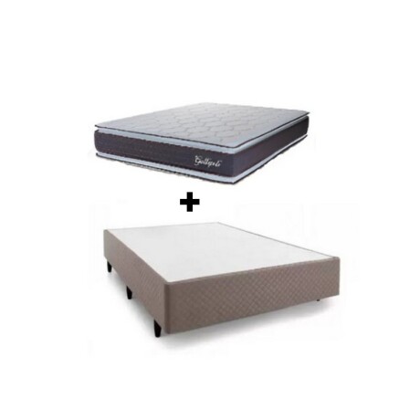 SOMMIER 1 PLAZA RESORTE GALLIPOLI MARRON BEIGE HELLEN SOMMIER 1 PLAZA RESORTE GALLIPOLI MARRON BEIGE HELLEN
