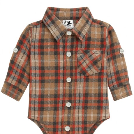 Camisa Body Viyela ROJO Y MARRON