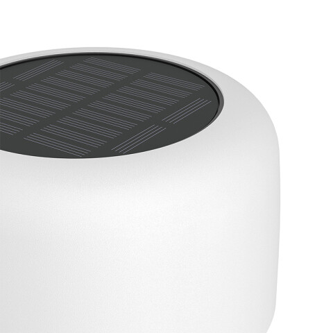 Lámpara de mesa blanco solar-USB 2,8W cálido IP44 EG3672
