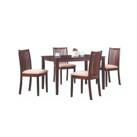 JUEGO DE COMEDOR ELDOM BERRY MESA + 4 SILLAS (BUGAMBILIA) JUEGO DE COMEDOR ELDOM BERRY MESA + 4 SILLAS (BUGAMBILIA)