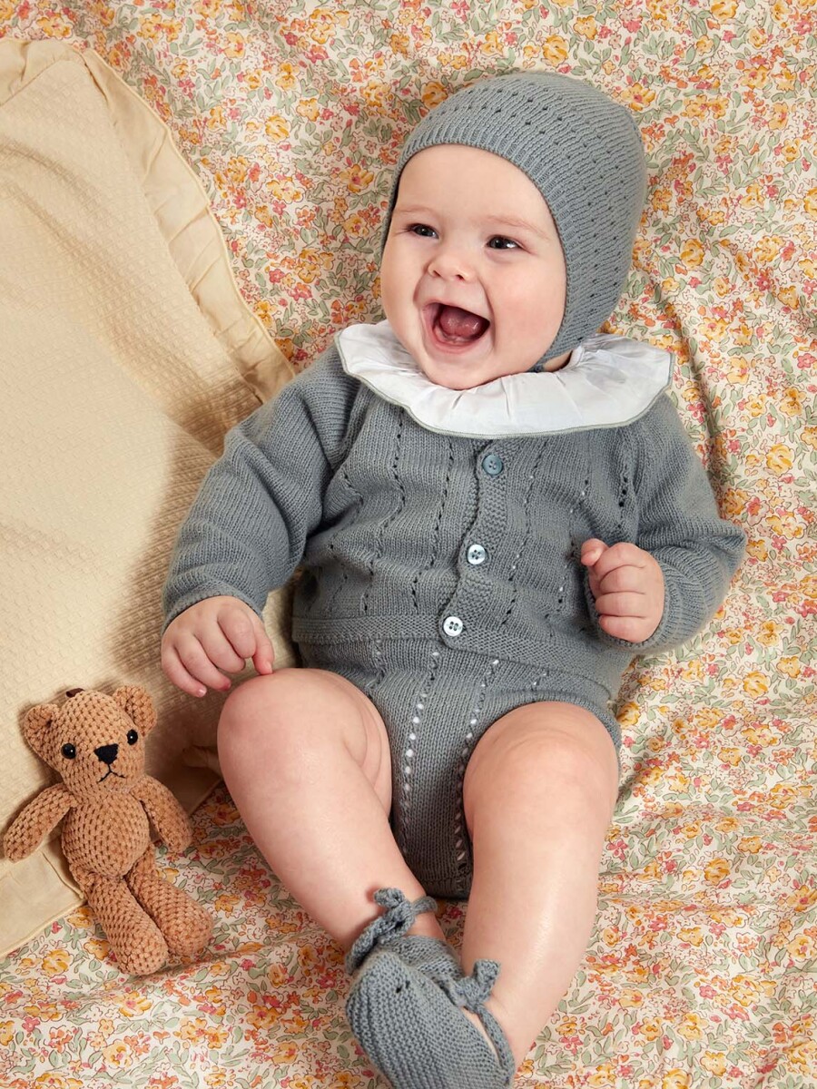 Bombacho Con Desagujados Azul