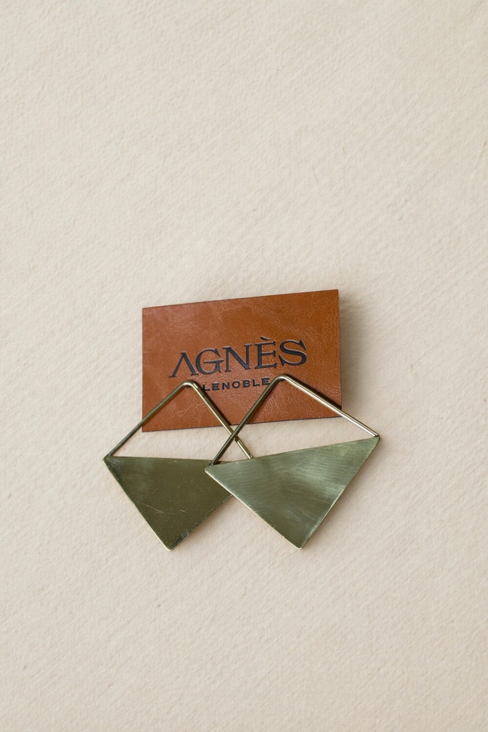 Medio Rombo Earrings Dorada