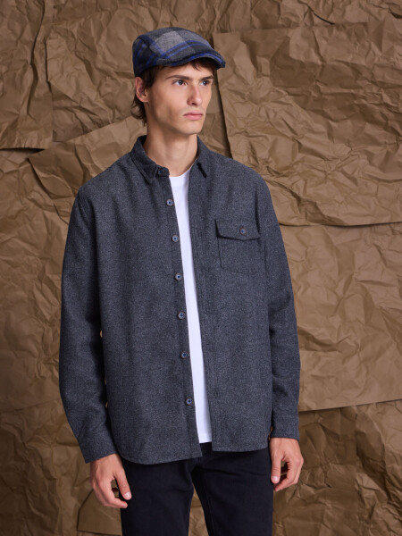 OVERSHIRT TURKU GRIS OSCURO