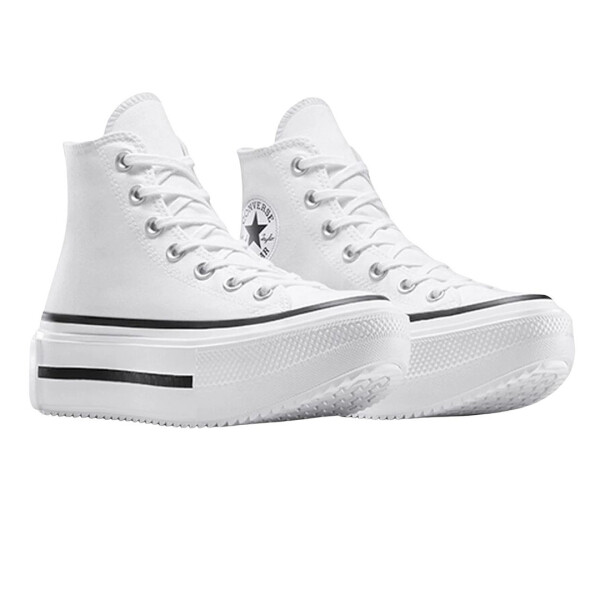 CHUCK TAYLOR ALL STAR LIFT DOUBLE STACK HI WHT - CONVERSE BLANCO