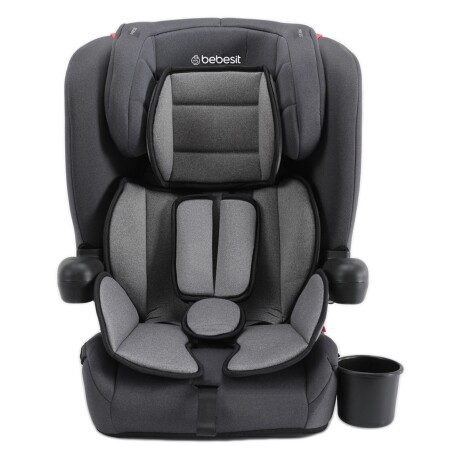 Silla butaca para auto Bebesit Smart plegable con posavaso hasta 36kg Gris