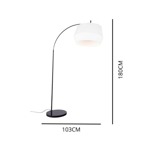 ARTEFACTO DECORATIVO DE PIE ORBIS Luminaria de Pie Orbis Blanca