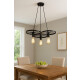 Lampara Colgante Techo Retro Decorativo Ruedas Vintage Led Negro