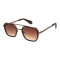 Lentes de sol De Acero Inoxidable Ejecutivo Flap Gradiente Marón/Marrón