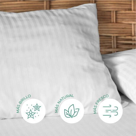 Sábanas Mintt Select 300 Hilos 2 Fundas 1 Plaza Blanco