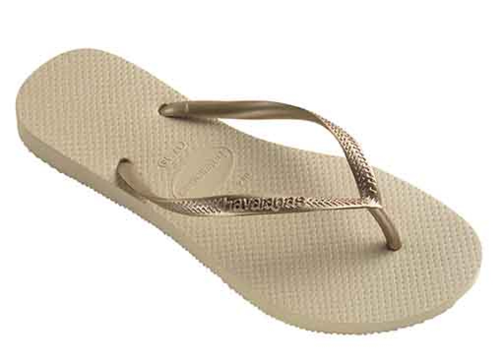 Sandalias de Mujer Havaianas Havaiana SLIM - Beige Arena - Dorado 