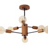 COLGANTE ANA 6 LUCES E27 MADERA COLGANTE ANA 6 LUCES E27 MADERA