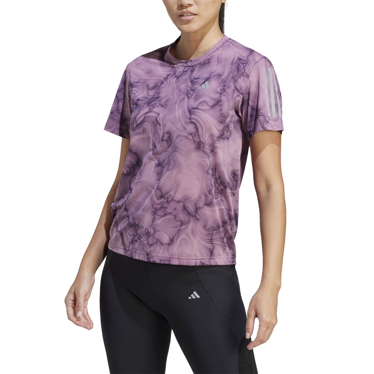 Remera Adidas Running Dama Otr Aop Tee - S/C 