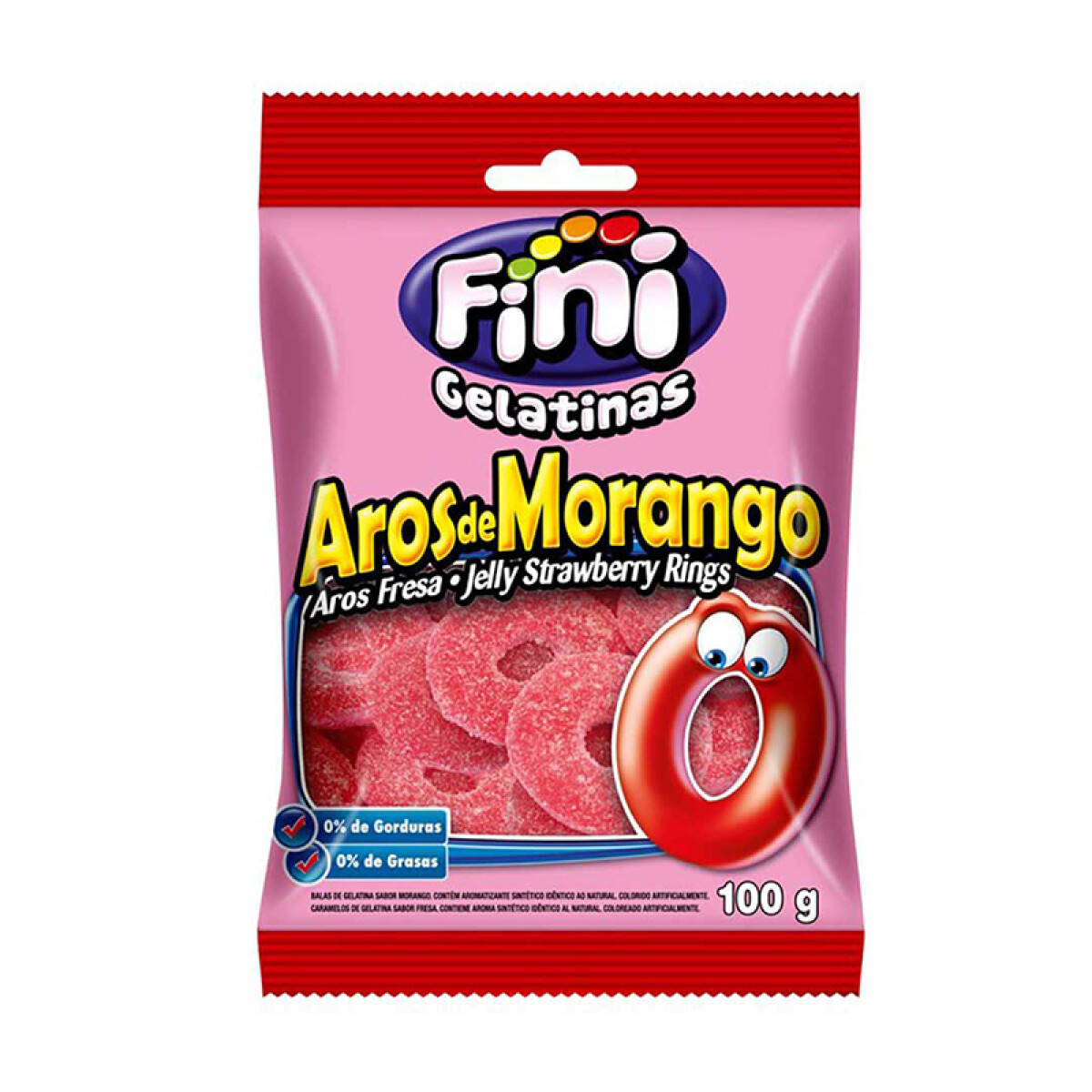 Gomitas FINI Aros de Fresa 100g 