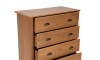Cómoda 4 cajones - Madera maciza - Linea Colonial Marron