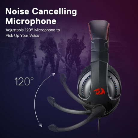 Auriculares Gamer Redragon Cronus H211 Black RGB con Mic Auriculares Gamer Redragon Cronus H211 Black RGB con Mic