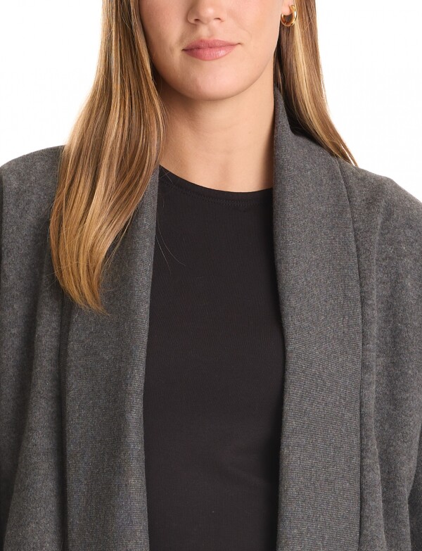 Cardigan Abierto Soft GRIS OSCURO