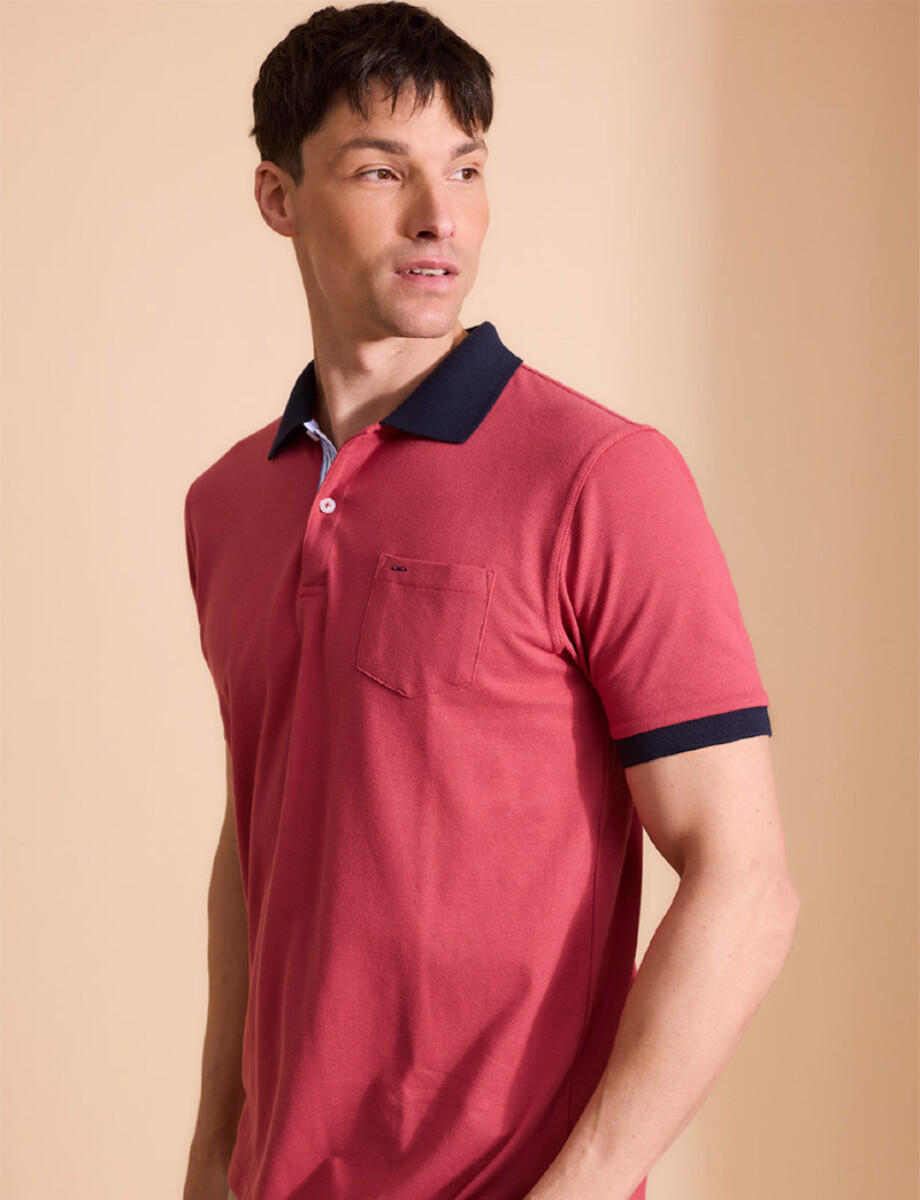 520753 REMERA HARRINGTON LABEL Coral