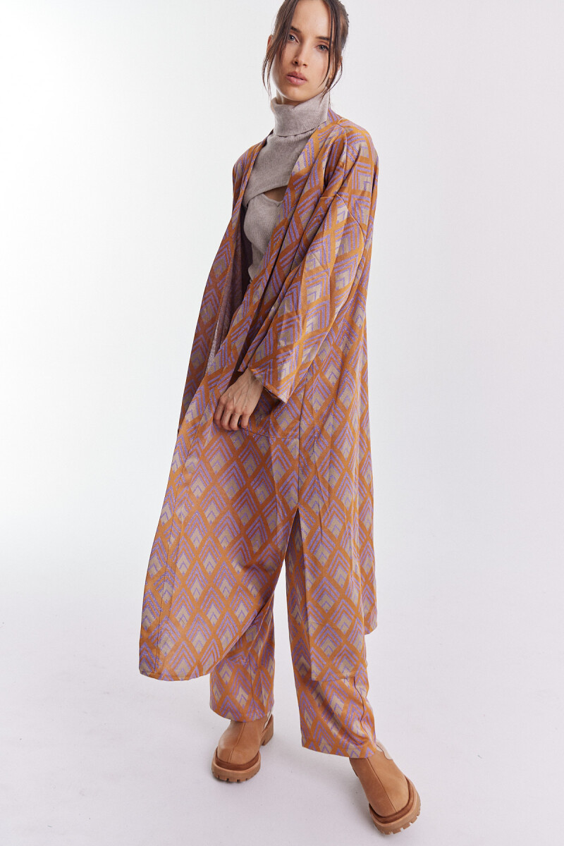 Kimono Frambuesa - Dorado 