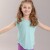 Remera Deportiva para Niñas. VERDE AGUA