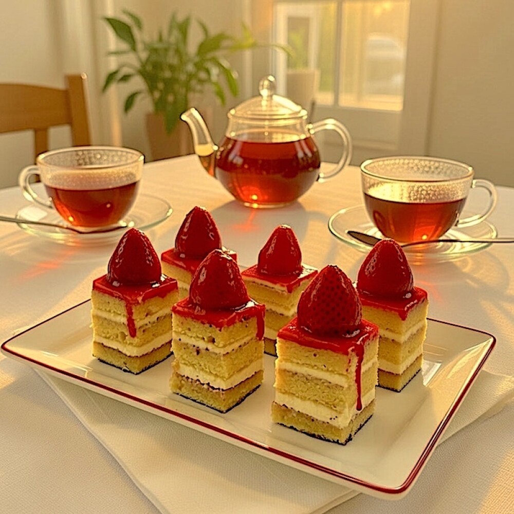 Cuadraditos de Frutilla Cuadraditos de Frutilla