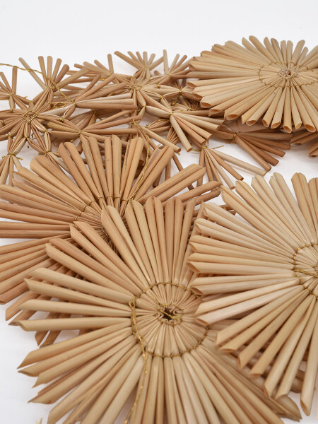 ADORNOS COLGANTES RUSTICOS SET X 12 BEIGE
