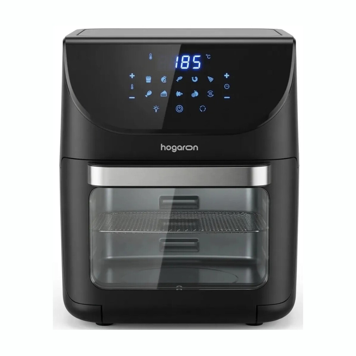 Freidora de Aire HOGARON 1800W Capacidad 12L 10 Programas Con Accesorios 