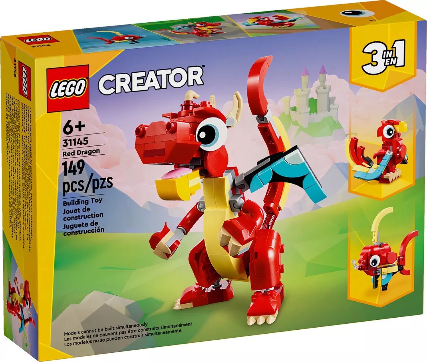 Lego Creator 31145 Dragón Rojo 