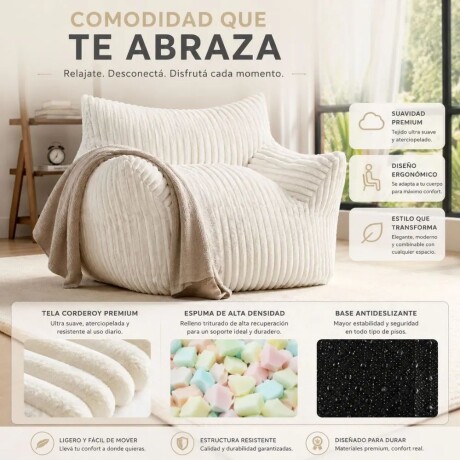 Sillon Infantil Cloudy Blanco