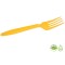 Tenedor Biodegradable x10 Unidades Amarillo