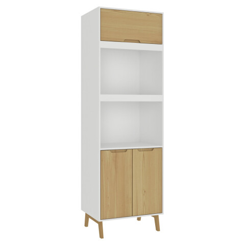 Mueble Alacena Multiusos de Cocina Bajo Mesada con Módulos para Microondas en MDP - Madera - Línea Melilla - Blanco Mueble Alacena Multiusos de Cocina Bajo Mesada con Módulos para Microondas en MDP - Madera - Línea Melilla - Blanco