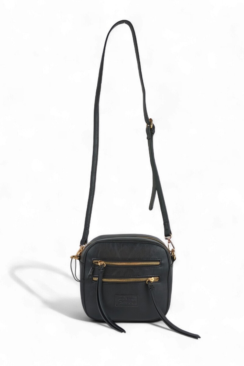 Bandolera con cierres Negro