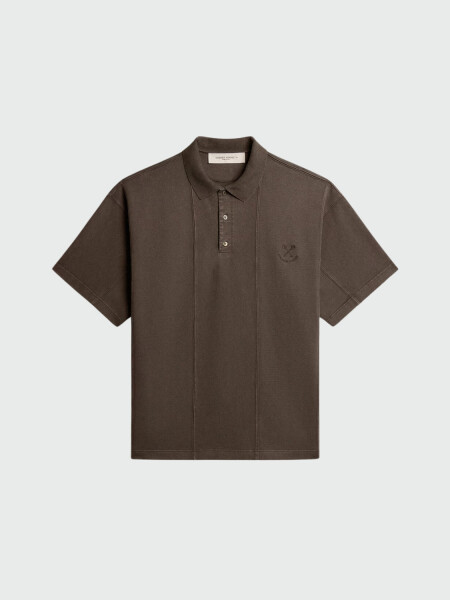 Golden Goose - Camiseta de algodón estilo polo Gris