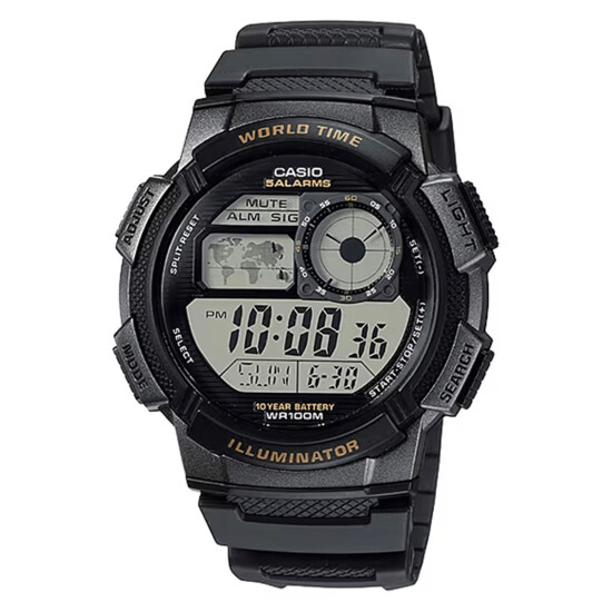 Reloj CASIO AE1000W-1AVDF Resina Negro Esfera 46mm 0