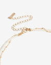Collares Cortos Perla Collar Corto Multicadena Perla - Dorado