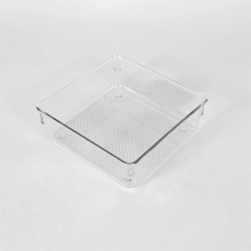 ORGANIZADOR CUAD ACRIL TRANSP 15X15X5CM Unica